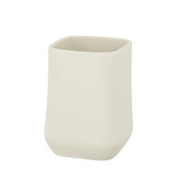ZAHNPUTZBECHER ADINE  - Ecru, KONVENTIONELL, Keramik (7,5/10,5/7,5cm) - Schöner Wohnen