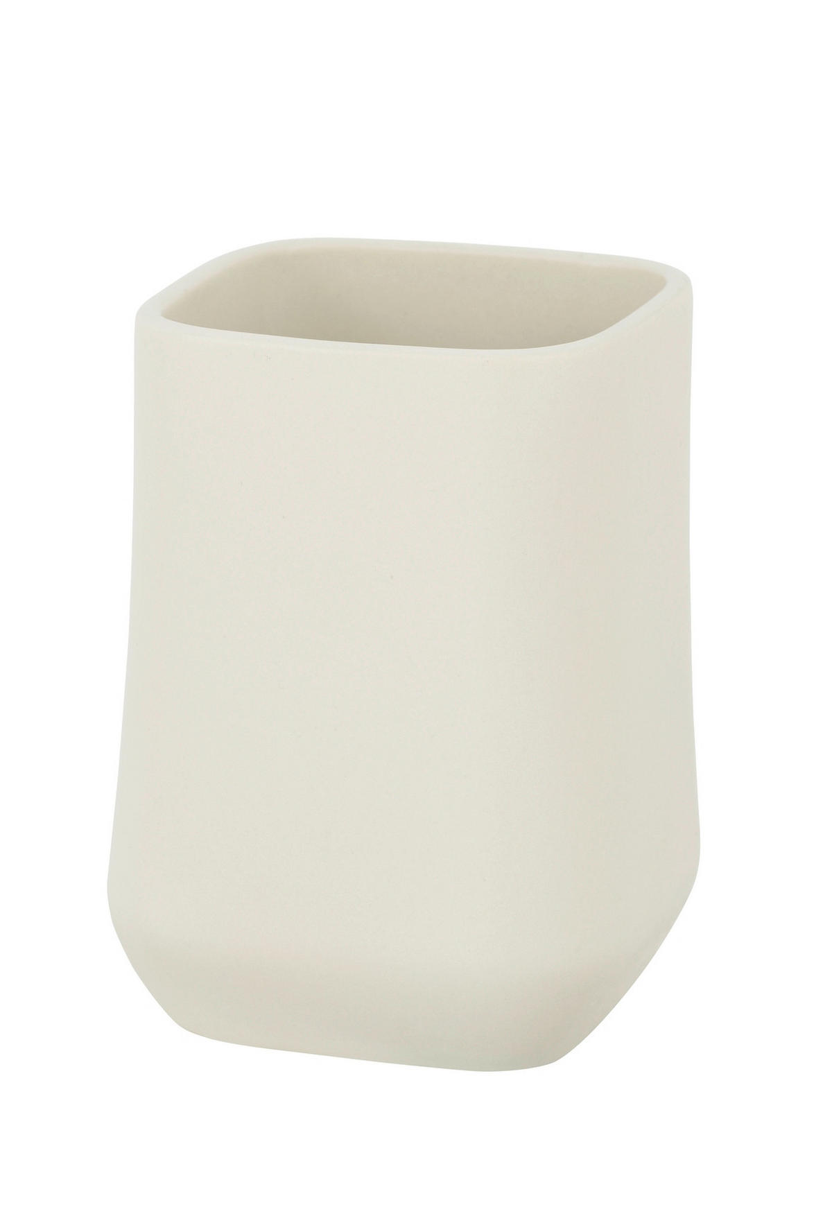 ZAHNPUTZBECHER ADINE  - Ecru, KONVENTIONELL, Keramik (7,5/10,5/7,5cm) - Schöner Wohnen