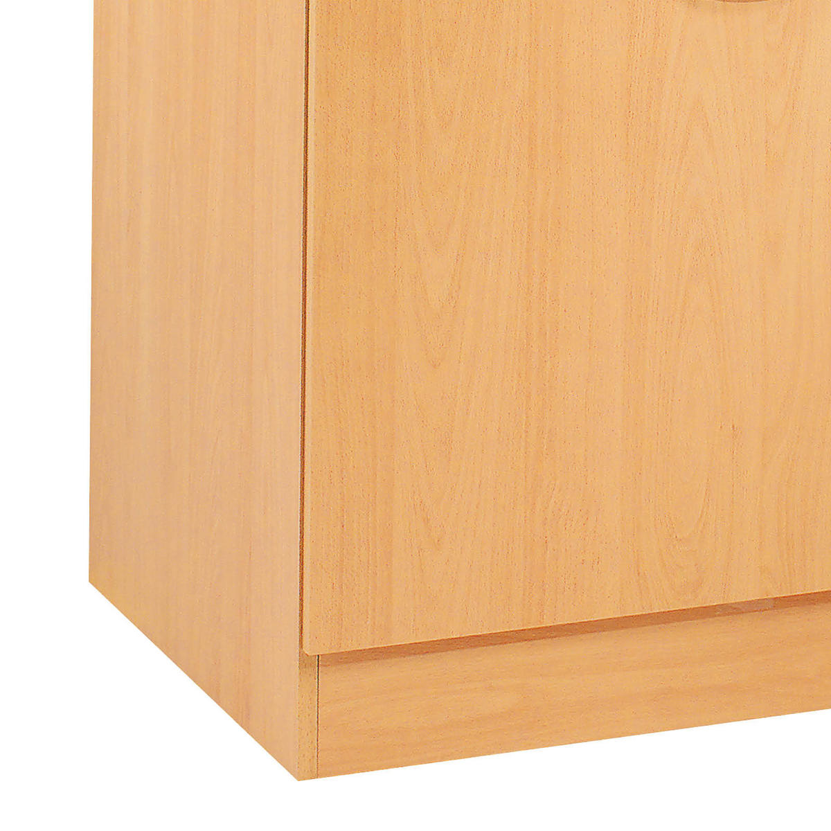 KÜCHENUNTERSCHRANK 100/85/57 cm  in Buchefarben  - Edelstahlfarben/Beige, MODERN, Holzwerkstoff/Kunststoff (100/85/57cm) - FlexWell