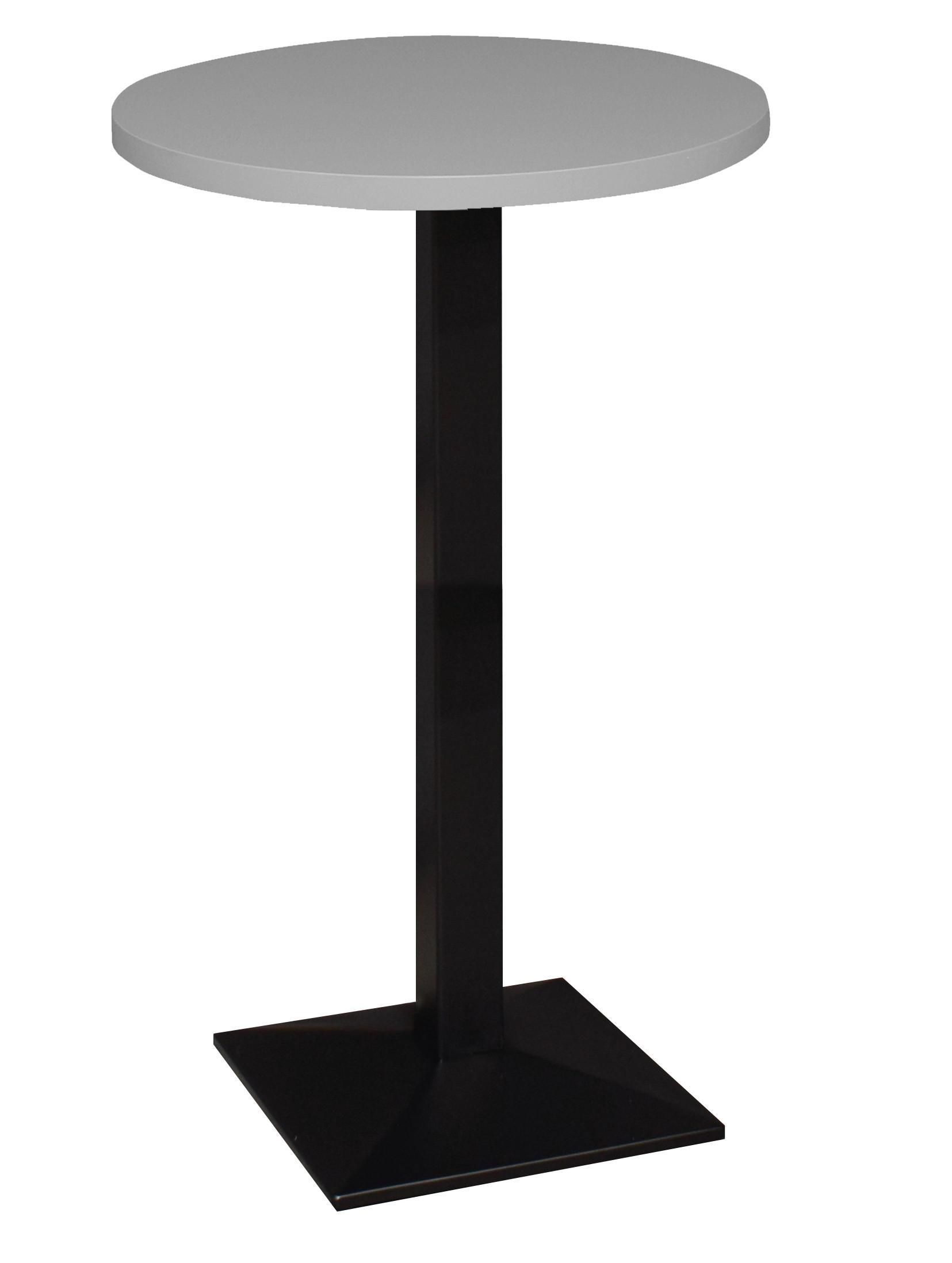 BARTISCH in Metall, Holzwerkstoff 70/70/105,5 cm   - Schwarz/Grau, KONVENTIONELL, Holzwerkstoff/Metall (70/70/105,5cm) - Hom`in