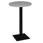 BARTISCH in Metall, Holzwerkstoff 70/70/105,5 cm   - Schwarz/Grau, KONVENTIONELL, Holzwerkstoff/Metall (70/70/105,5cm) - Hom`in