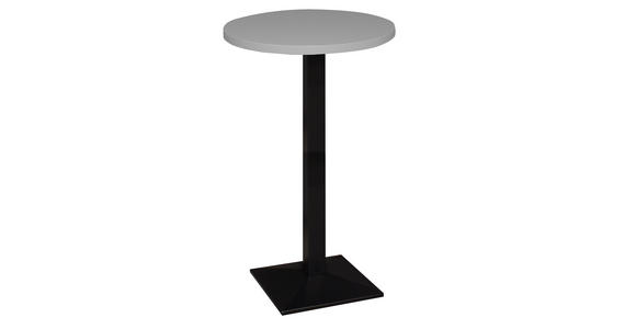 BARTISCH in Metall, Holzwerkstoff 70/70/105,5 cm   - Schwarz/Grau, KONVENTIONELL, Holzwerkstoff/Metall (70/70/105,5cm) - Hom`in