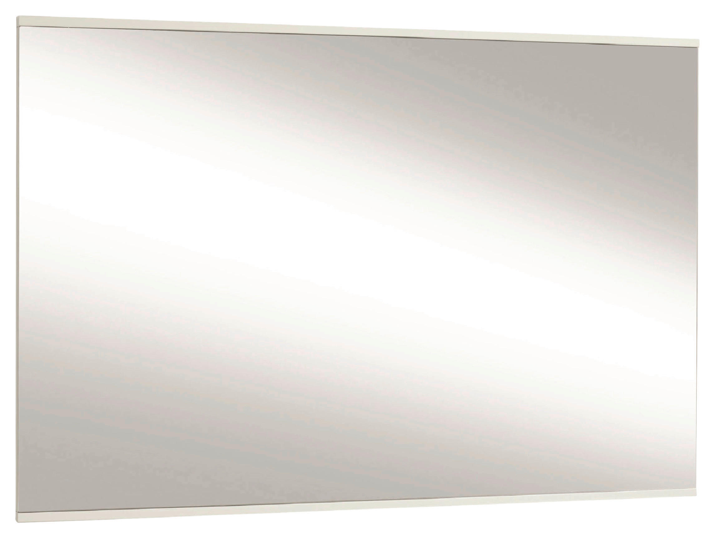 WANDSPIEGEL 82/62/2 cm    in rechteckig  - Weiß, Design, Glas/Holzwerkstoff (82/62/2cm)