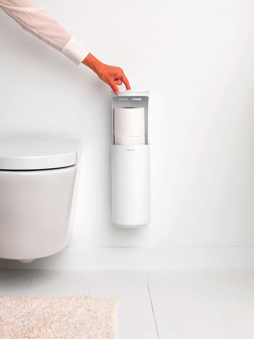 TOILETTENPAPIERHALTER - Weiß, Basics, Metall (13.7/28.9cm) - Brabantia
