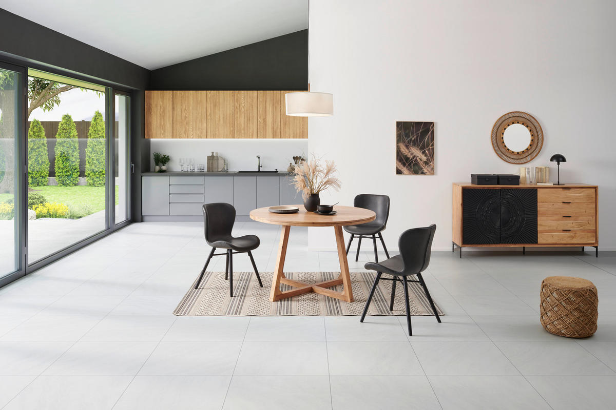 ESSTISCH in Holz  - Akaziefarben, MODERN, Holz (120/76/120cm) - MID.YOU
