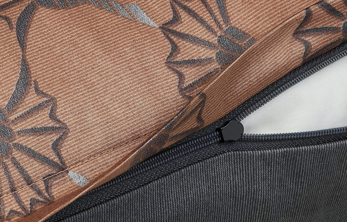 OBLIEČKA NA VANKÚŠ POD HLAVU, 40/80 cm, bavlna - hnedá/medená, Basics, textil (40/80cm) - Joop!