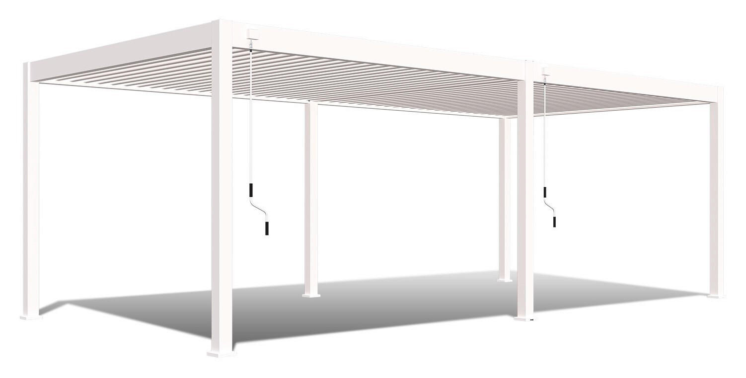 PERGOLA - Weiss, Basics, Metall (720/255/360cm) - Gardenson