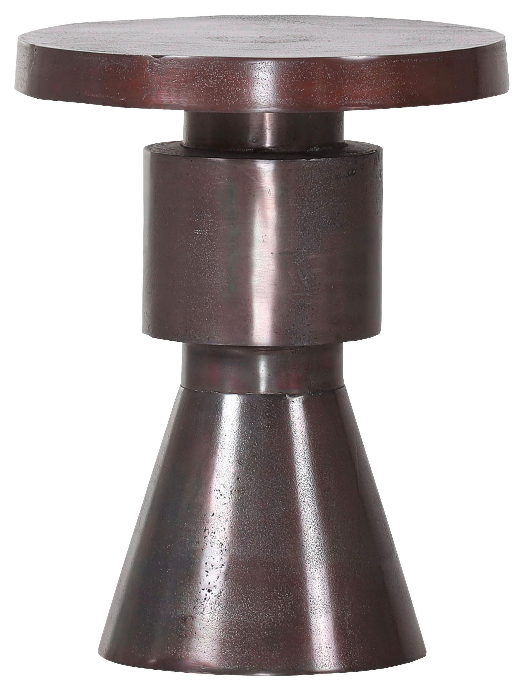 BEISTELLTISCH 36/36/46 cm Bronzefarben rund  - Bronzefarben, Design, Metall (36/36/46cm)