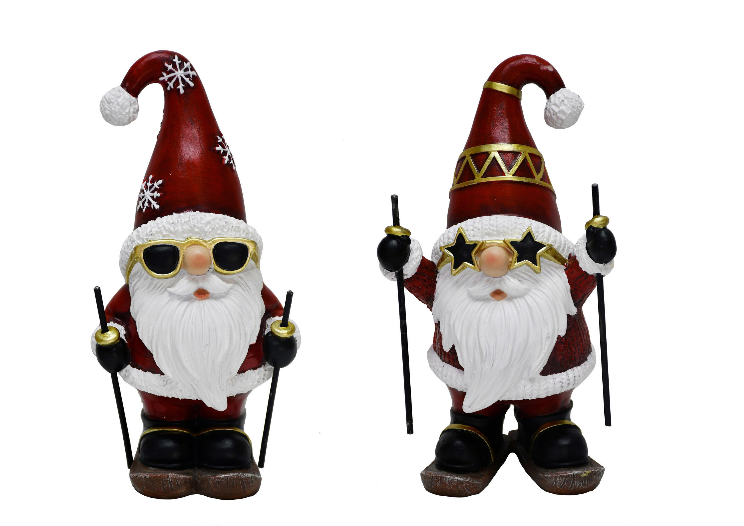 SANTA CLAUS - červená, Lifestyle, kov/plast (11/19/9cm) - X-Mas