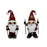 SANTA CLAUS - červená, Lifestyle, kov/plast (11/19/9cm) - X-Mas