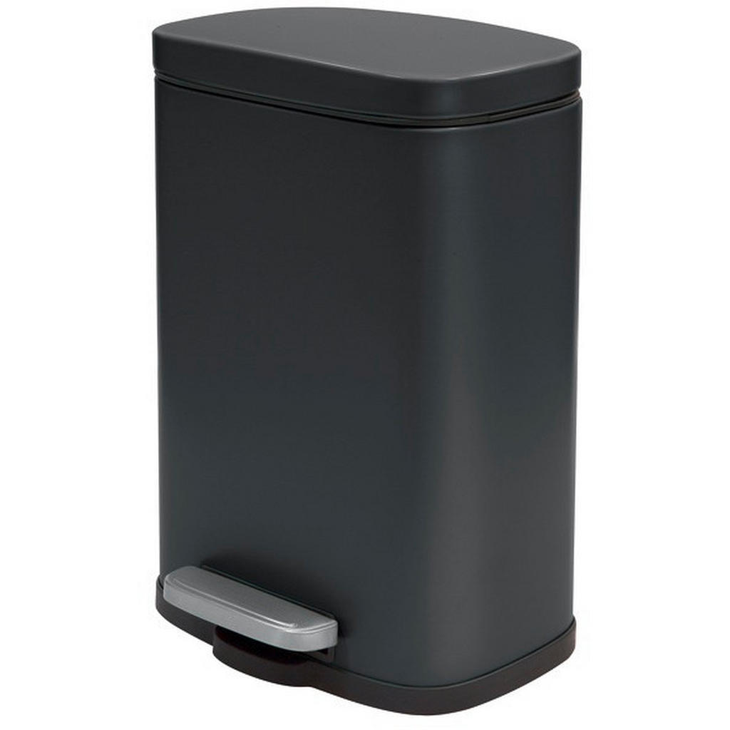 Kosmetikeimer Akira 5l Schwarz Metall LxBxH: 21,4x17,6x30 cm