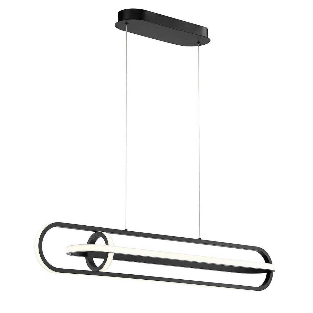 LED-HÄNGELEUCHTE 107,1/44,9/16,7 cm    - Schwarz, Design, Kunststoff/Metall (107,1/44,9/16,7cm) - Elstead Lighting