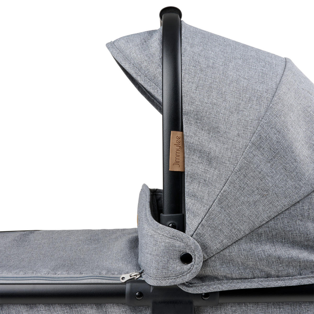 LIEGEWANNE  - Grau, Basics, Textil/Metall (77,5/62/32,5cm) - Jimmylee