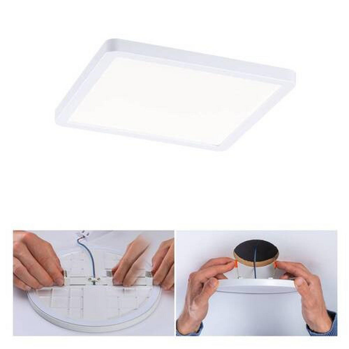 LED-PANEEL 17,5/17,5/5 cm   - Weiß, Design, Kunststoff (17,5/17,5/5cm) - Paulmann
