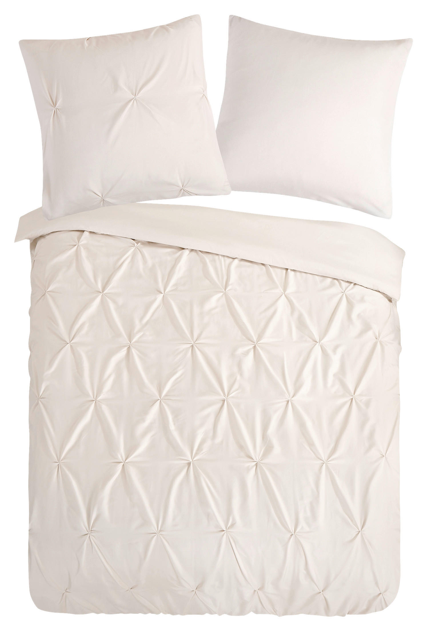 BETTWÄSCHE Elegance Mikrofaser 135/200 cm  - Sandfarben, Basics, Textil (135/200cm)