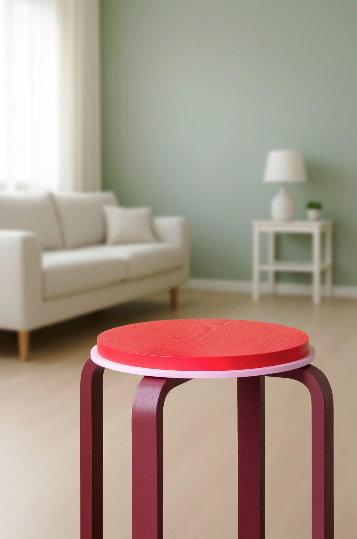 HOCKER REMEMBER Rot  - Rot, Basics (40/45cm)