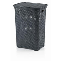 WÄSCHETONNE - Dunkelgrau, Basics, Kunststoff (33,5/60/43,5cm) - Kela