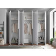 DREHTÜRENSCHRANK  in Weiß  - Schwarz/Weiß, MODERN, Holzwerkstoff/Kunststoff (270/225/52cm) - Carryhome