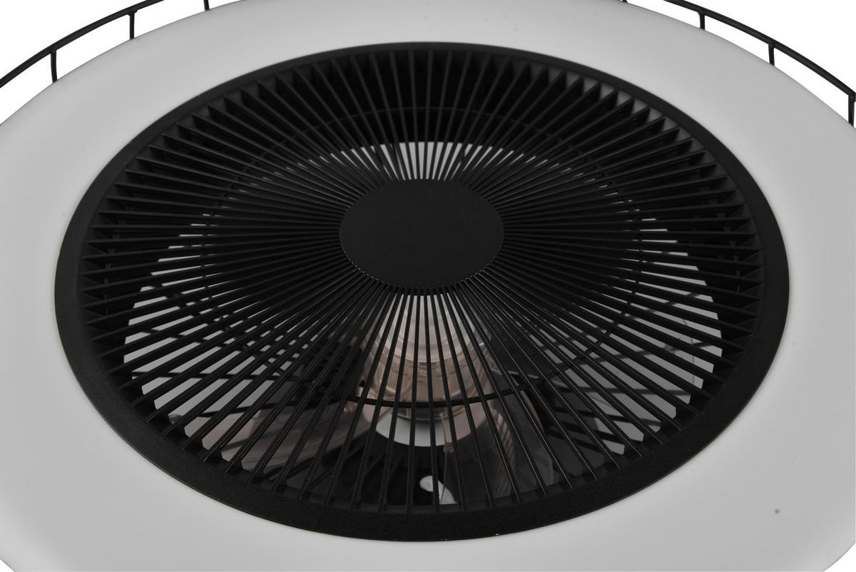 PLAFONSKI VENTILATOR  Sandfjord  - bela/crna, Osnovno, metal/plastika (52.0/21.0cm)