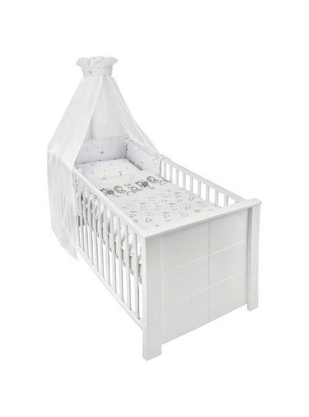 SET ZA DJEČJI KREVETIĆ  100/135 cm    Modern Clouds  - bijela/siva, Trend, tekstil (100/135cm) - Patinio