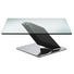 COUCHTISCH quadratisch Anthrazit - Chromfarben/Anthrazit, Design, Glas/Metall (95/95/41cm) - Bacher COUCHTISCH quadratisch Anthrazit - Chromfarben/Anthrazit, Design, Glas/Metall (95/95/41cm) - Bacher