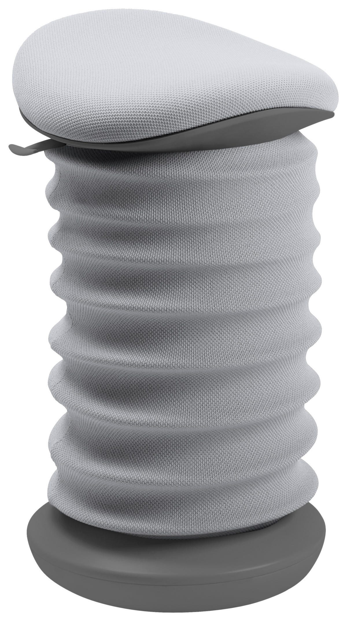 BÜROHOCKER Grau, Grauweiß  - Grauweiß/Grau, Design, Kunststoff/Textil (37,5/53-64/36cm) - Topstar