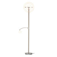 LED LAMPA OSVĚTLUJÍCÍ STROP - bílá/barvy niklu, Konvenční, kov/plast (40/180cm) - Dieter Knoll