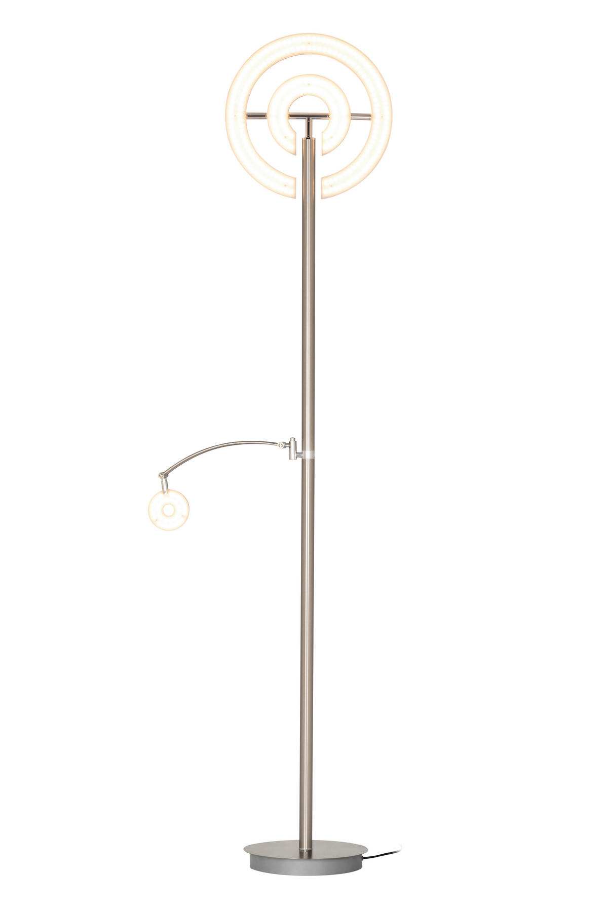 LED LAMPA OSVĚTLUJÍCÍ STROP - bílá/barvy niklu, Konvenční, kov/plast (40/180cm) - Dieter Knoll