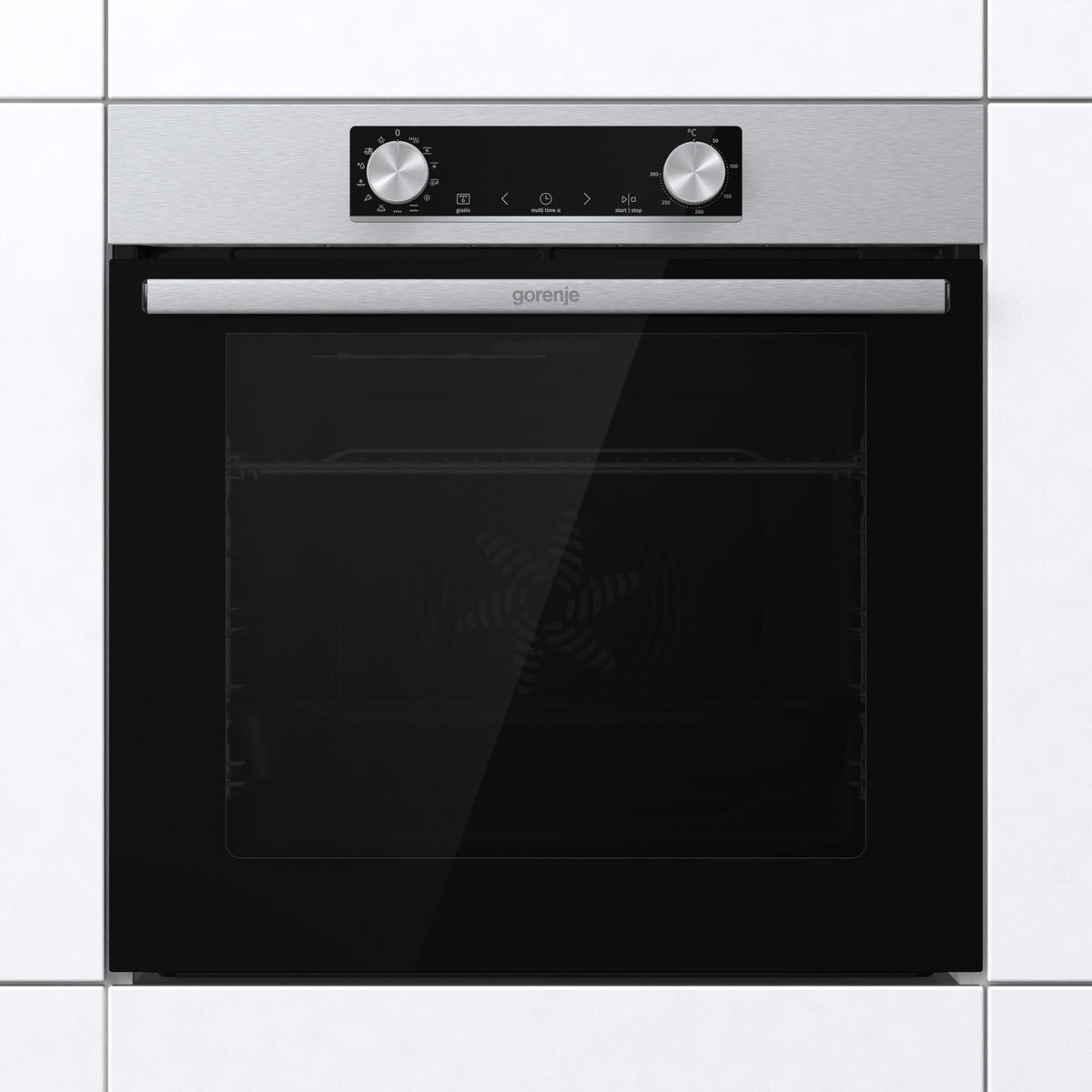 EINBAUBACKOFEN BO6737E02XK  - Edelstahlfarben, Basics, Glas/Metall (59,5/59,5/56,4cm) - Gorenje