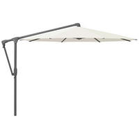 AMPELSCHIRM 300 cm Weiß  - Anthrazit/Weiß, Design, Textil/Metall (300/300cm) - Glatz