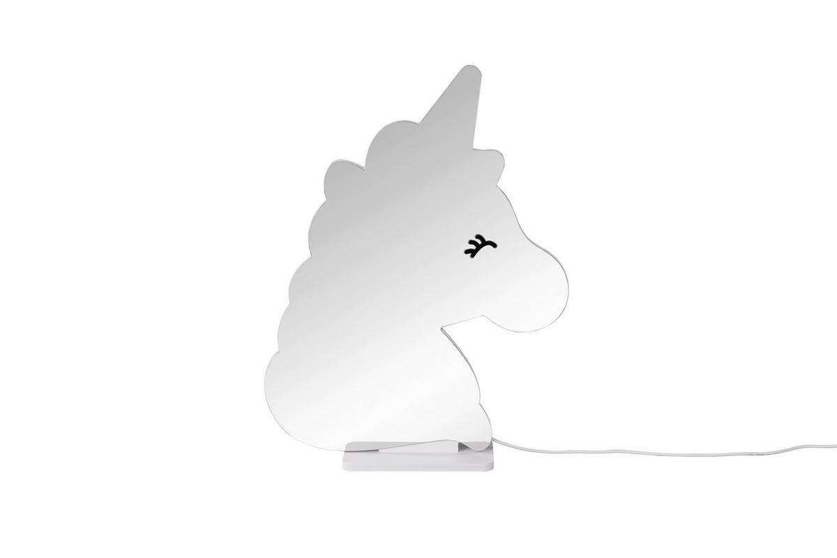 LED-DEKOLEUCHTE Unicorn 30,5/39,5 cm  - Weiß, LIFESTYLE, Kunststoff/Metall (30,5/39,5cm) - Novel