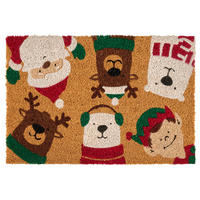 DVEŘNÍ ROHOŽKA, 40/60 cm - vícebarevná, Konvenční, plast/přírodní materiály (40/60cm) - X-Mas