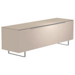 LOWBOARD Alufarben, Sandfarben  160/51/45 cm  - Sandfarben/Alufarben, Design, Glas/Holzwerkstoff (160/51/45cm) - Moderano