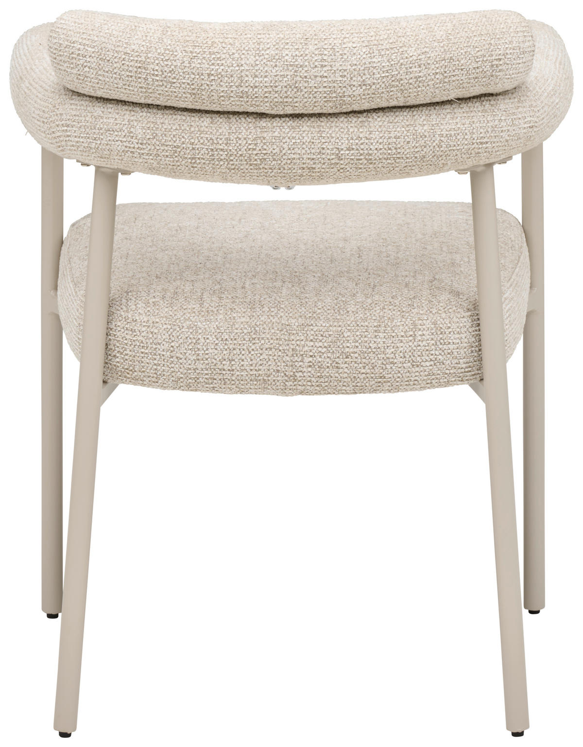 ARMLEHNSTUHL   Webstoff  - Beige/Creme, MODERN, Textil/Metall (65/79/58cm) - MID.YOU