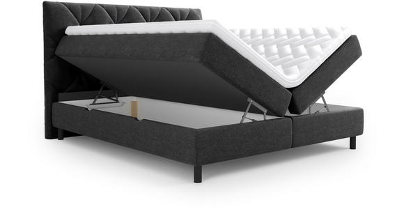 BOXBETT 180/200 cm  in Anthrazit  - Anthrazit/Schwarz, Design, Holz/Holzwerkstoff (180/200cm) - Esposa