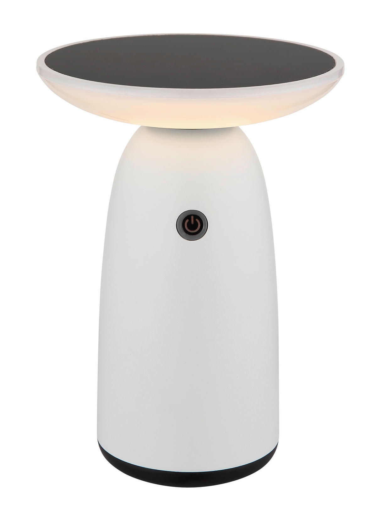 SOLARLEUCHTE  - Opal/Schwarz, Design, Kunststoff/Metall (16/22,5cm) - Globo