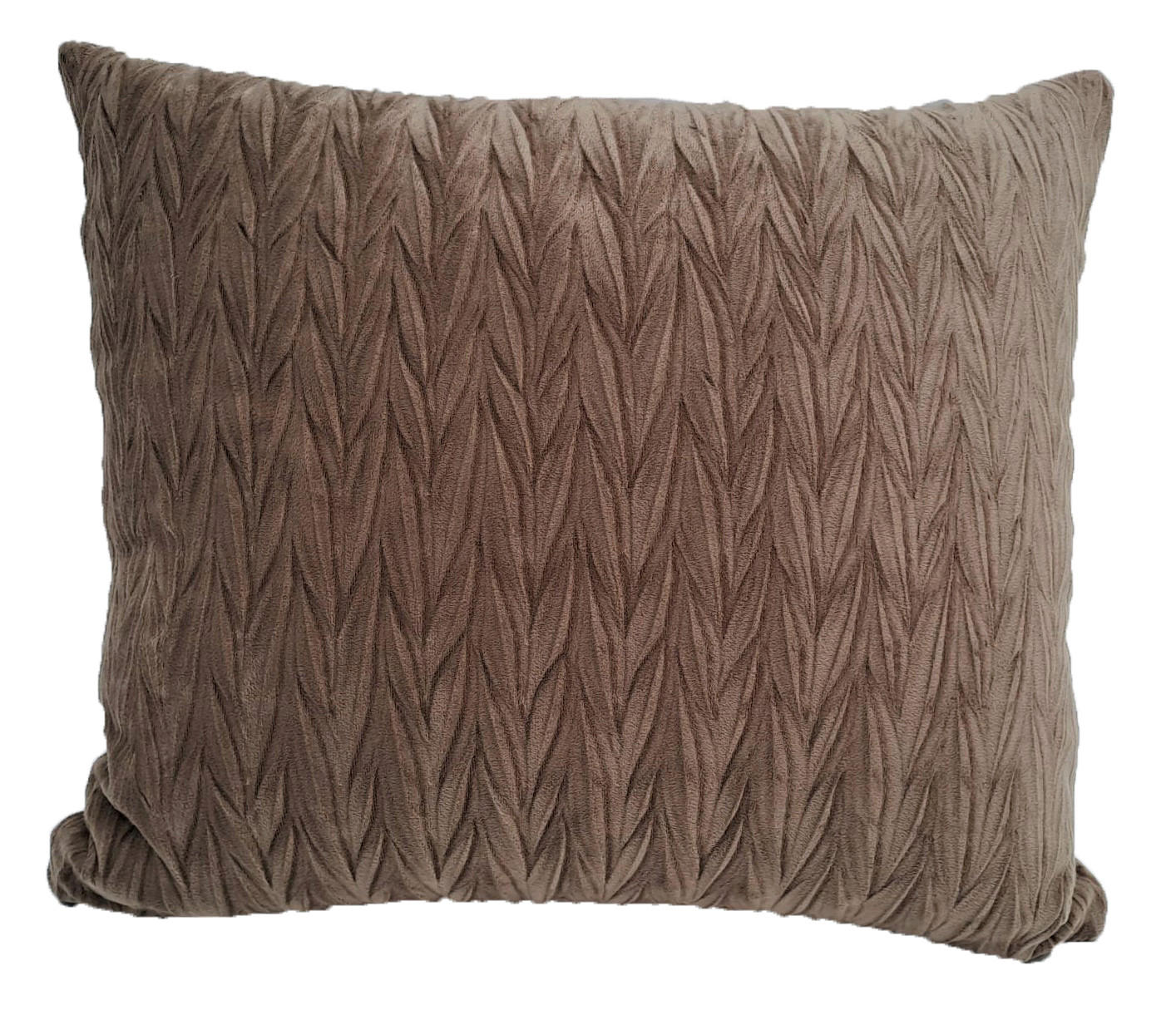 DÍSZPÁRNAHUZAT  - barna, Basics, textil (45/45cm)