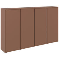 SCHUHSCHRANK 192,7/120/33,8 cm  - Anthrazit/Terracotta, Design, Holzwerkstoff/Kunststoff (192,7/120/33,8cm) - Xora