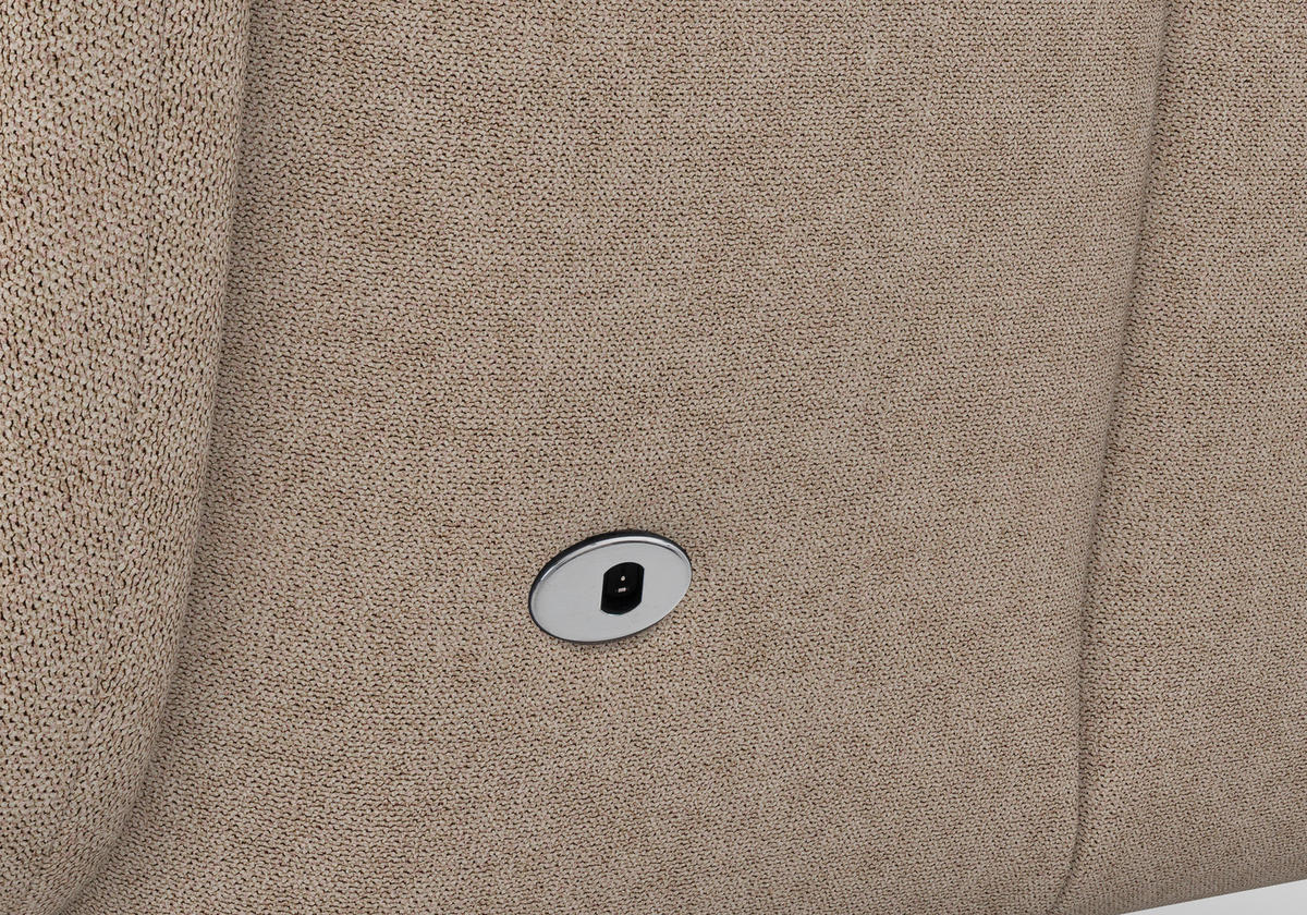 SESSEL in Flachgewebe Taupe  - Taupe/Schwarz, Konventionell, Textil/Metall (74/112/82cm) - Sit & More