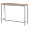 SIDOBORD i metall, trämaterial 110/30/80 cm  - grå/naturfärgad, Design, metall/trämaterial (110/30/80cm) - Livetastic