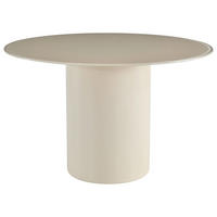 ESSTISCH Nachbildung  Glas, Holzwerkstoff rund Beige  - Beige, MODERN, Glas/Holzwerkstoff (120/75cm) - MID.YOU