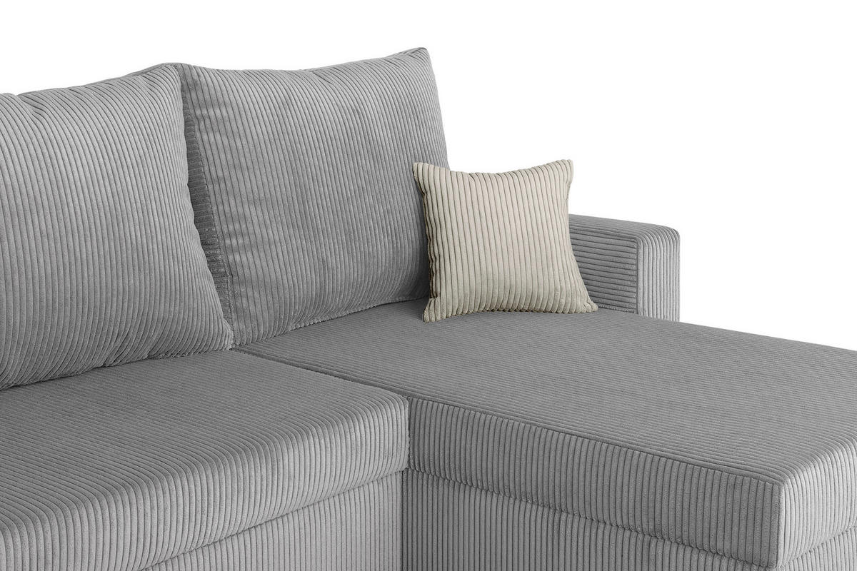 ECKSOFA Taupe  - Taupe/Schwarz, Design, Kunststoff/Textil (228/147cm) - P & B