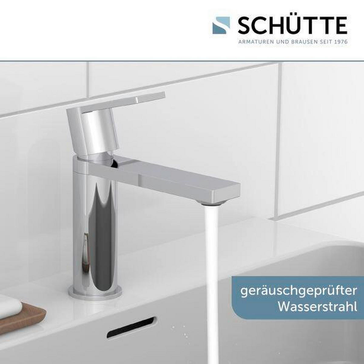 WASCHTISCHARMATUR 5/18/18 cm  - Chromfarben, Basics, Metall (5/18/18cm) - Schütte