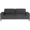 SCHLAFSOFA in Webstoff Dunkelgrau  - Dunkelgrau/Schwarz, Design, Textil/Metall (240/89/103cm) - Ti'me