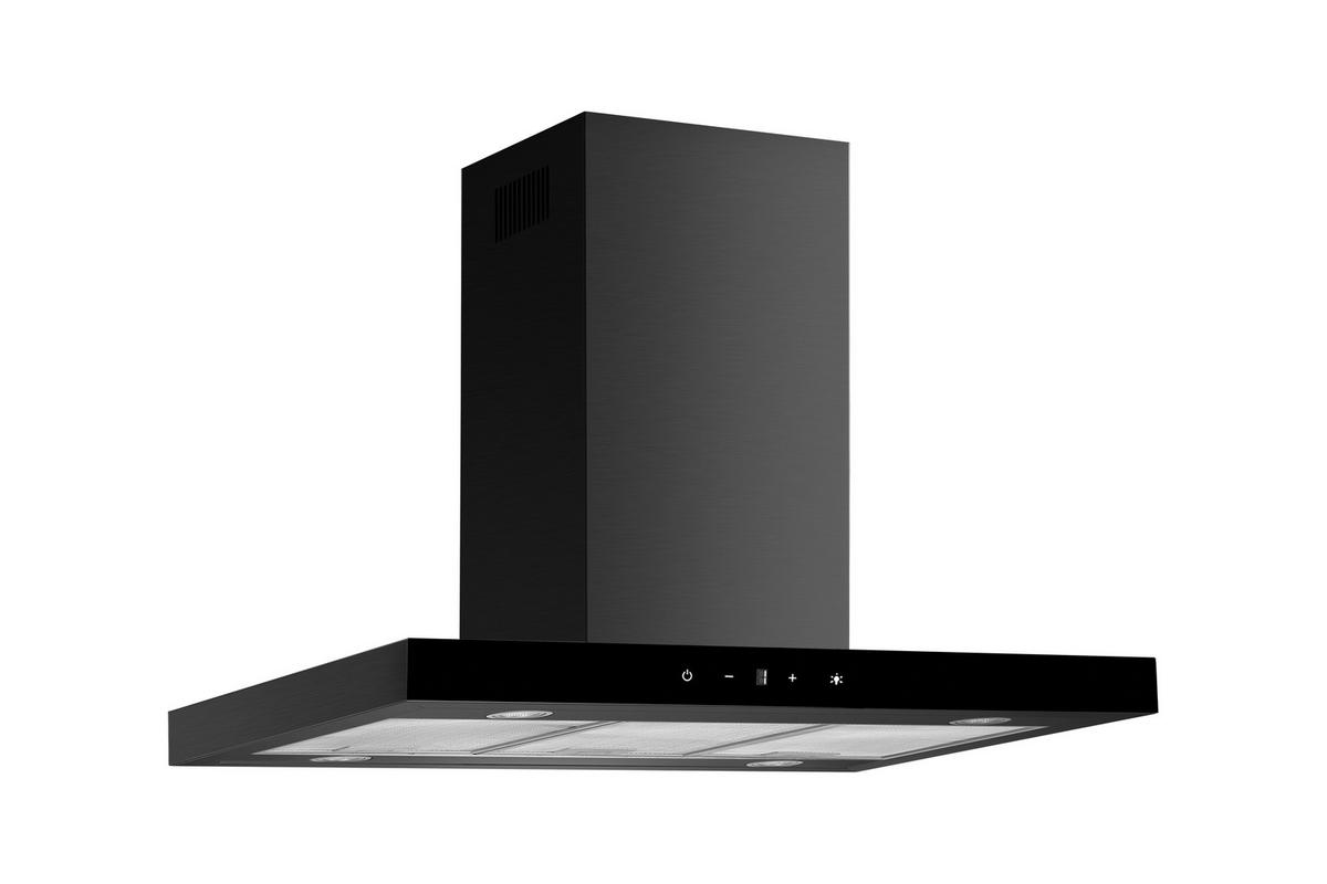 DUNSTABZUGSHAUBE CH44199GISS  - Schwarz, Trend, Glas/Metall (89,5/65/60cm) - Respekta