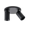 DECKENSTRAHLER - Schwarz, Design, Metall (20/20/12,5cm)