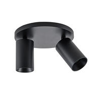 DECKENSTRAHLER - Schwarz, Design, Metall (20/20/12,5cm)
