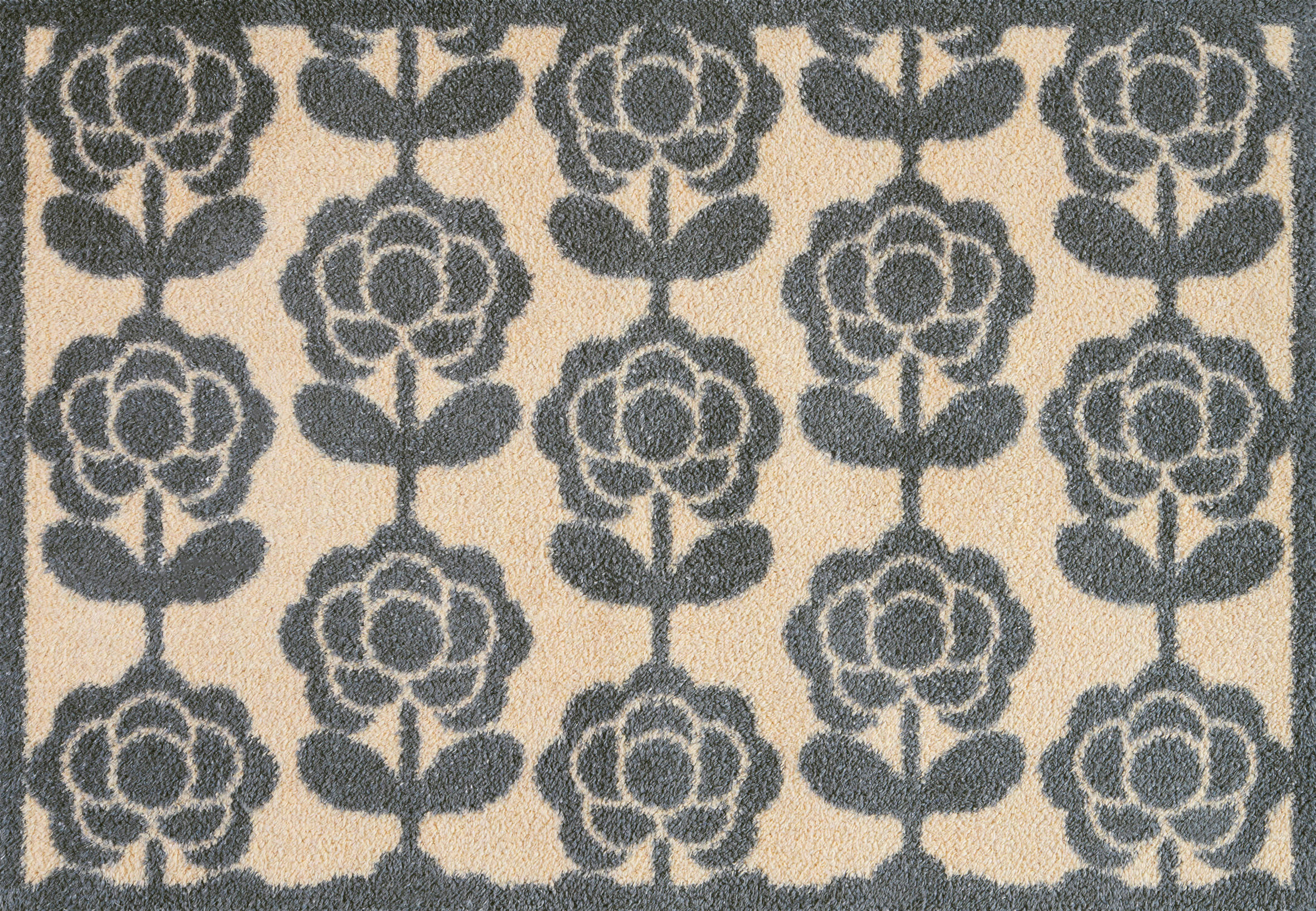 FUßMATTE  60/85 cm  Beige  - Beige, Design, Kunststoff/Textil (60/85cm) - wash+dry