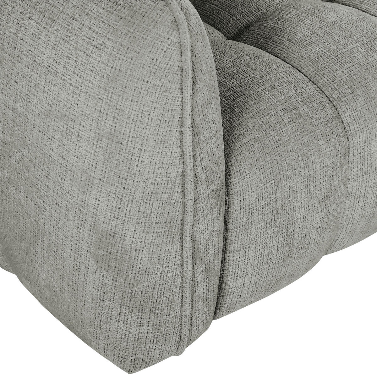 ECKSOFA Dunkelgrau Chenille  - Dunkelgrau/Schwarz, KONVENTIONELL, Kunststoff/Textil (272/172cm) - Carryhome