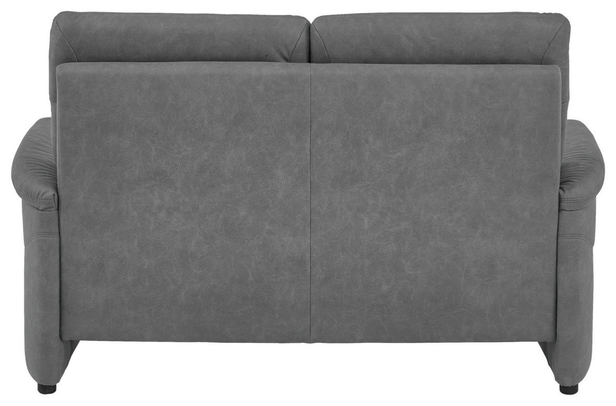 2,5-SITZER Mikrofaser Dunkelgrau  - Dunkelgrau/Schwarz, Konventionell, Kunststoff/Textil (170/98/91cm) - Elegando